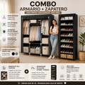 Combo Organizador 2 en 1: Armario + Zapatero