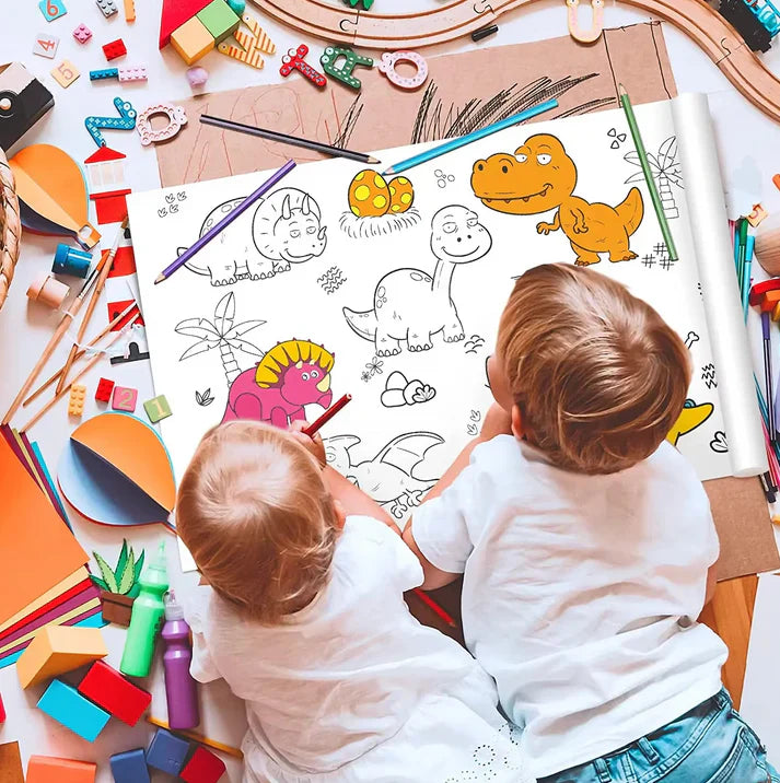 Pared Creativa™ - Rollo de Dibujo Adhesivo para Niños