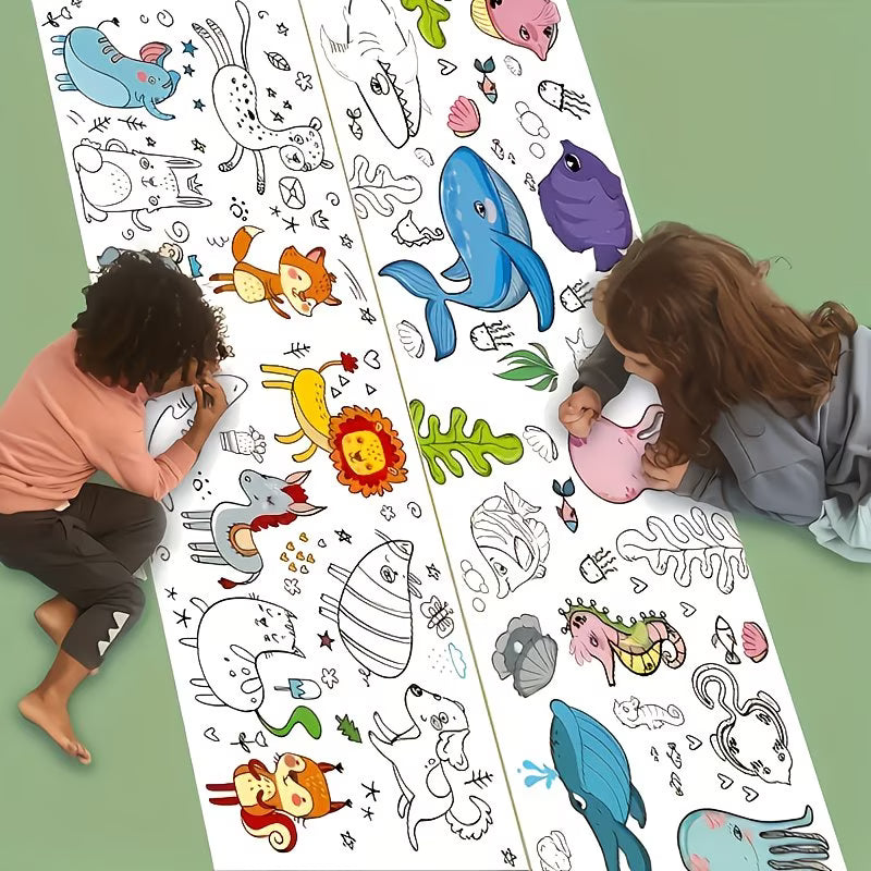 Pared Creativa™ - Rollo de Dibujo Adhesivo para Niños